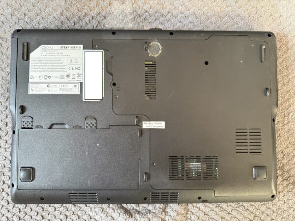 Refurbished MSI Notebook (Modell A1682/CX600)