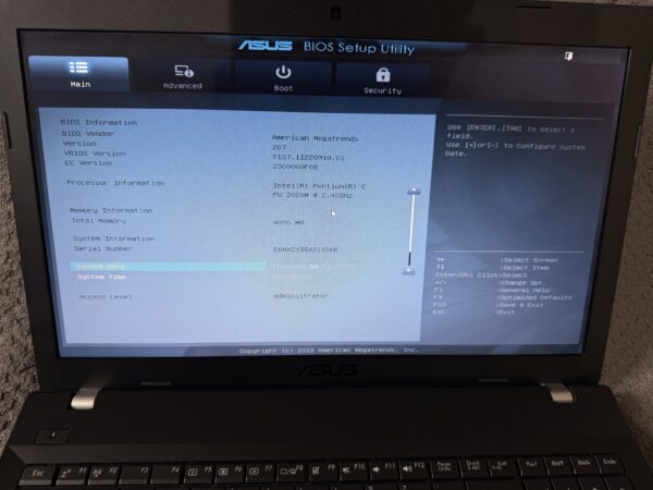 Refurbished Asus Laptop Intel® Pentium® PU2020M @ 2,40 GHz, 4 GB RAM – Bild 6